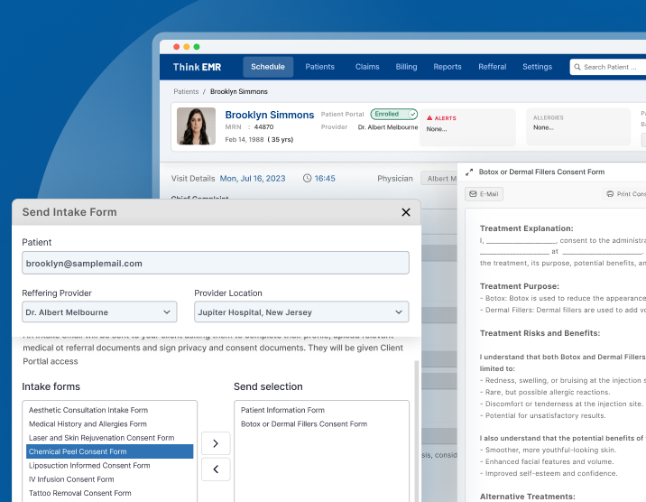 custom template patient intake form image