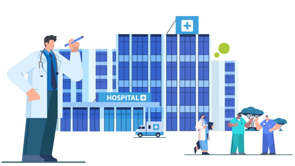 Hospitals-and-large-healthcare-systems-1024x576 Which Healthcare Entities Can Benefit from Custom EHR Software?