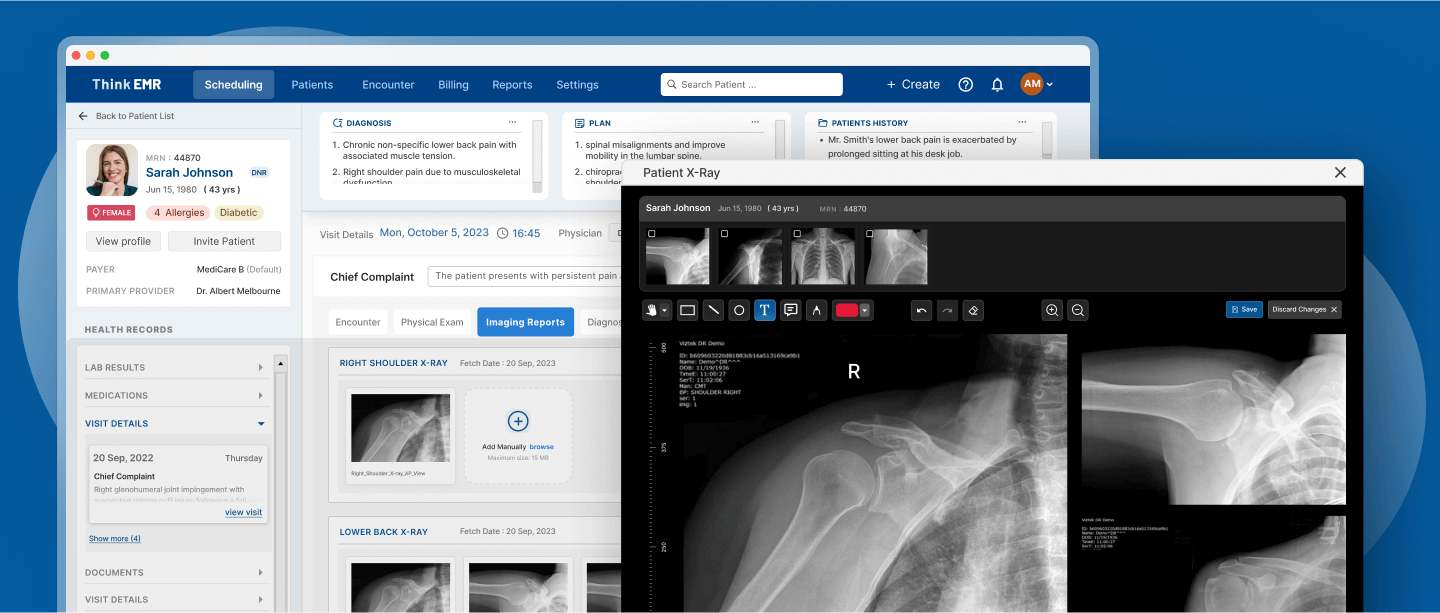 imaging integration in patient records image