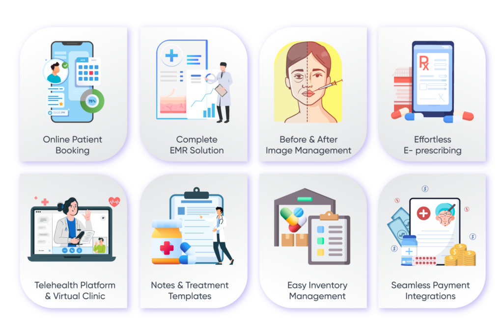 Must-have-features-for-Aesthetic-software-1-1024x667 Aesthetic EMR software Development: Complete Guide