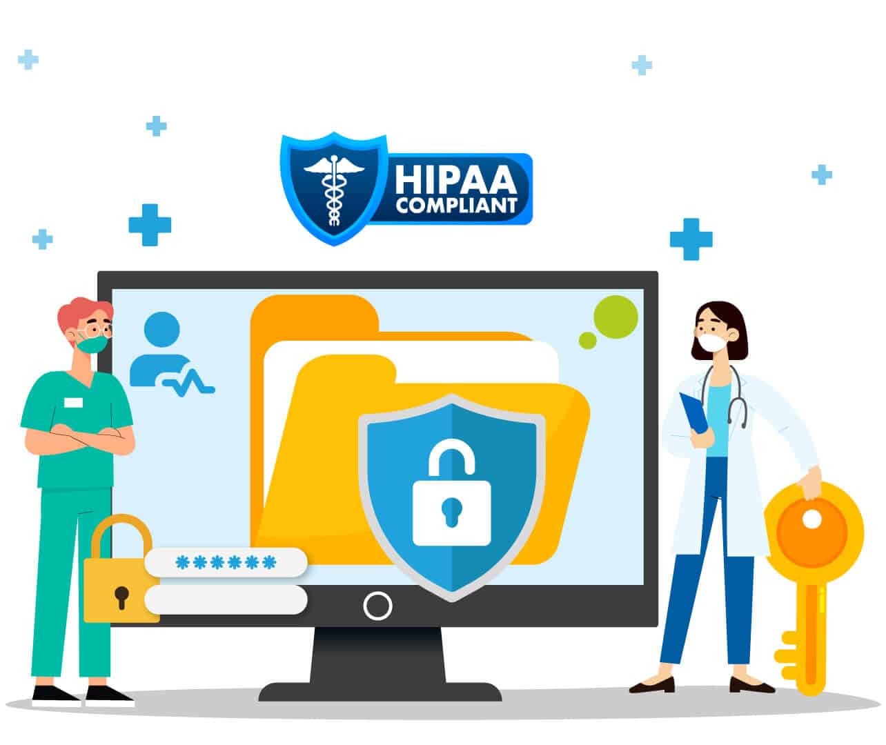 Robust-Security-Data-Protection 7 Essential EHR Software Features for 2024