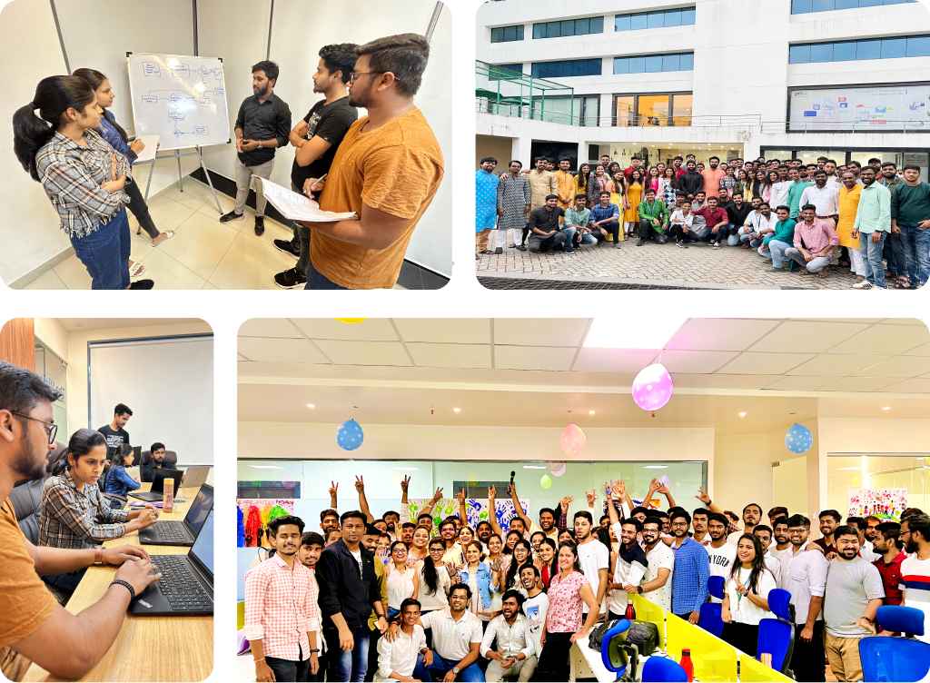 A team of expert Prompt developers discussing the project development plan