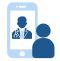 telehealth patient mobile app development logo
