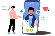 Telemedicine Mobile Banner Icon